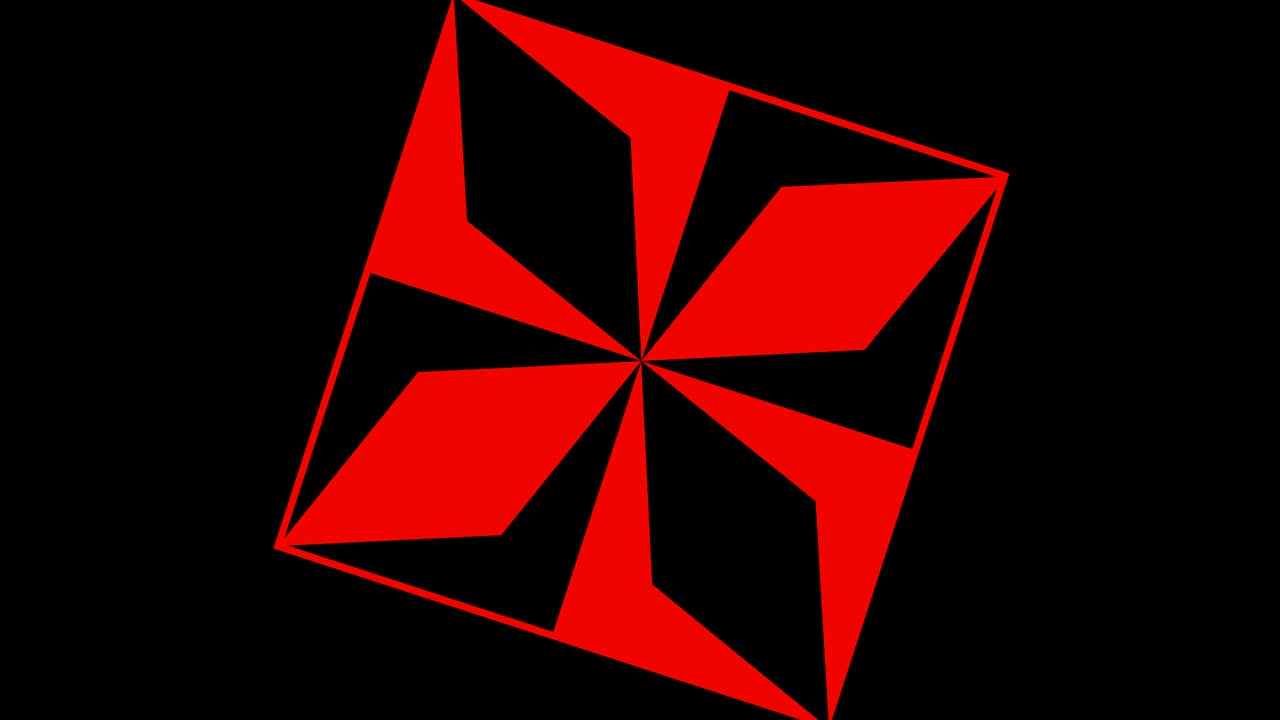 4k 비디오 모델 스트로보스코픽 및 최면 효과, 16:9 비디오 형식