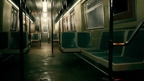 vagón de metro vacío