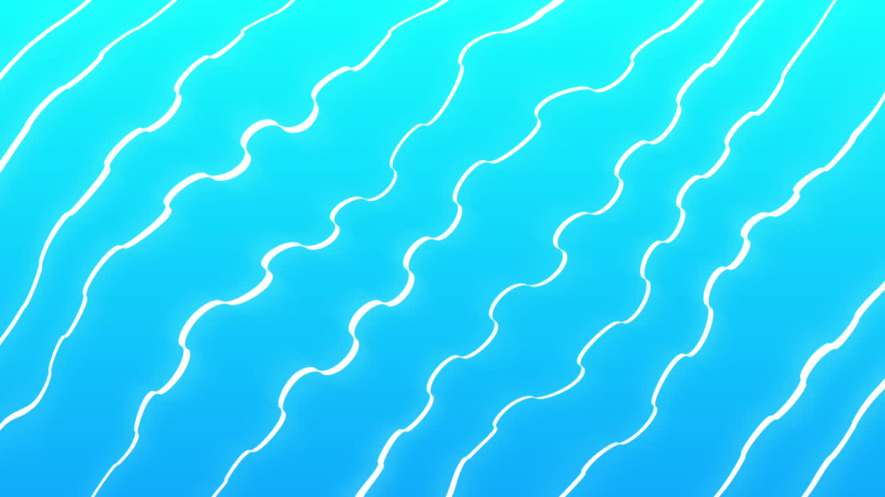 파란색 배경에서 움직이는 색 파동의 애니메이션