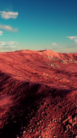 paisaje del planeta rojo