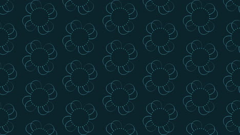 organic flow dark blue background with circular pattern and curved lines