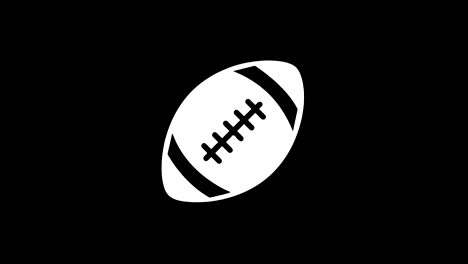 american football icon vintage twitched bad signal animation.