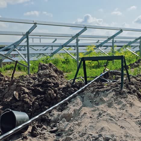 Metallic carcass of solar panels