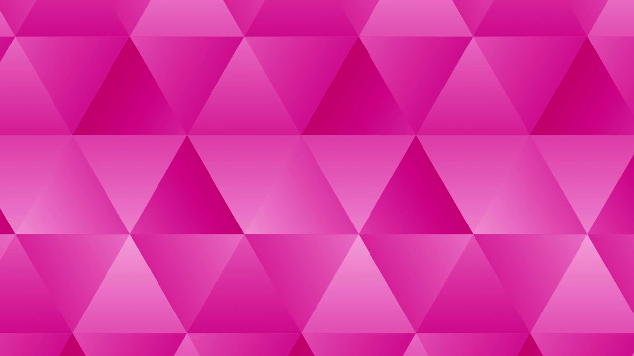 기하학적 모양의 삼각형 패턴, 추상적인 다각형 루프 애니메이션, 다채로운 그라디언트 배경