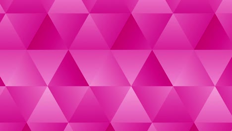 patrón triangular de formas geométricas. animación de bucle poligonal abstracta. colorido fondo de gradiente.