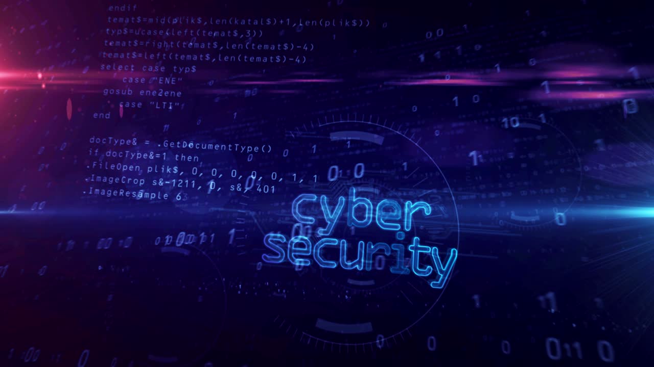 Cyber security abstract loopable tunnel animation