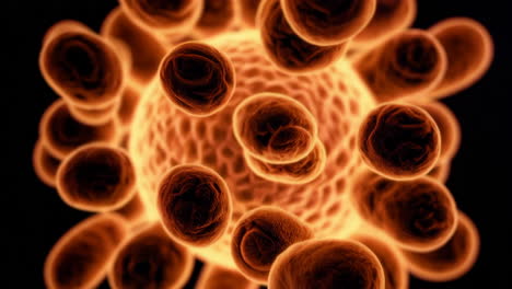 microscopic abstract cells and organisms