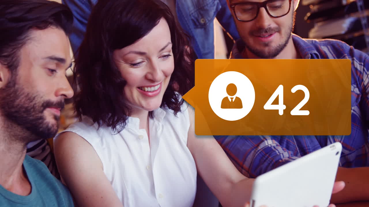 Group of people working on a laptop 4k