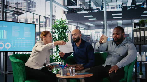 vertical video african american business entrepreneur feels worried and overworked