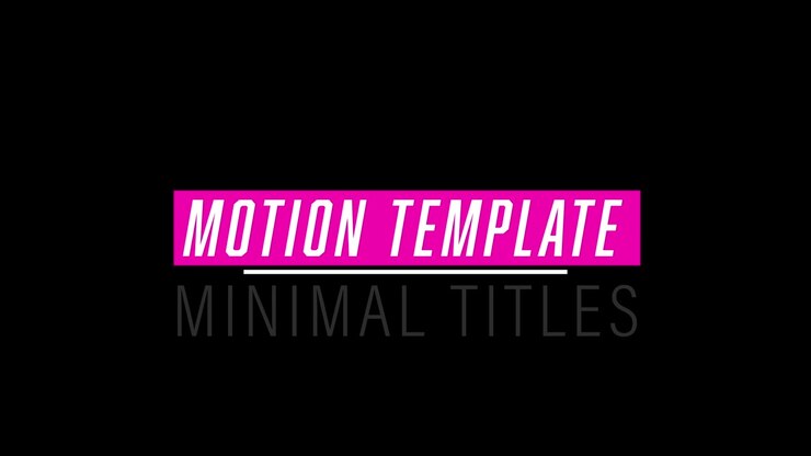Minimalistiske motion graphics-titelskabeloner med glitch-effekter