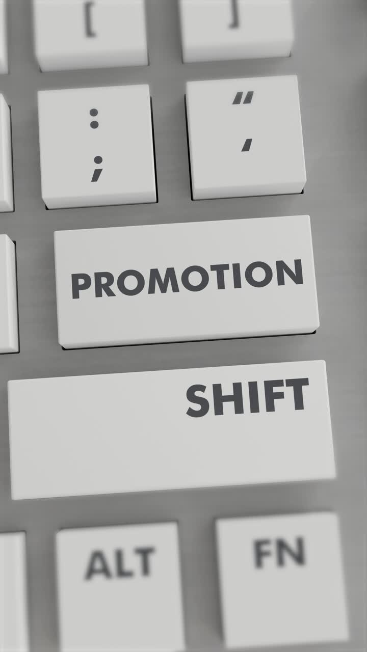 Promosyon Tuşuna Klavyede Basma Dikey Video