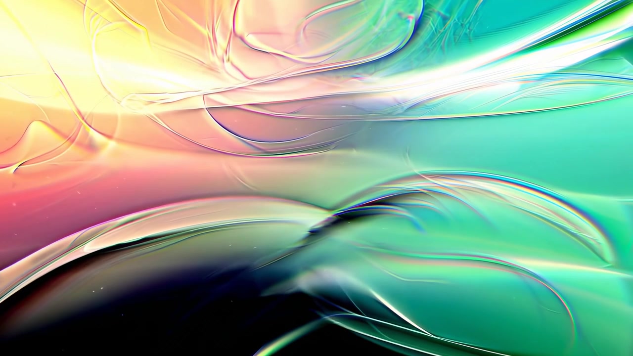 Vibrant Abstract Waves and Particles Motion Background