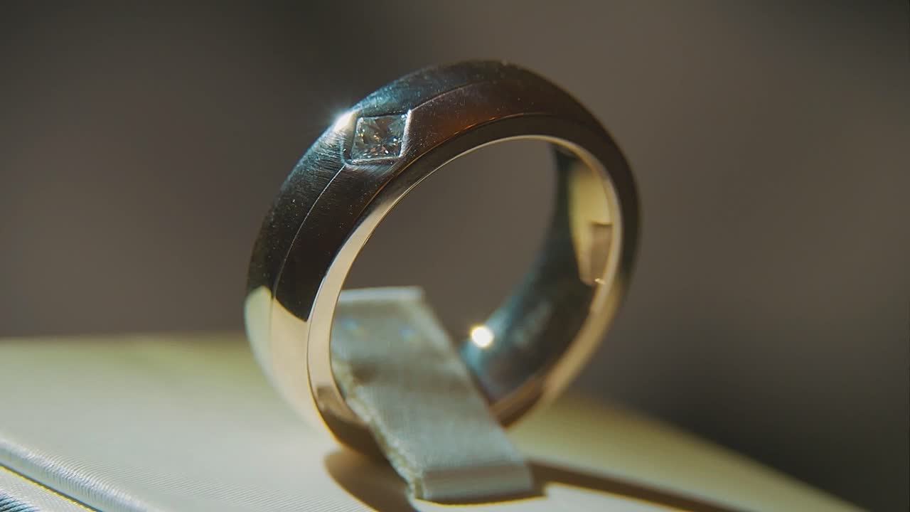 Closeup of Gold Rings
