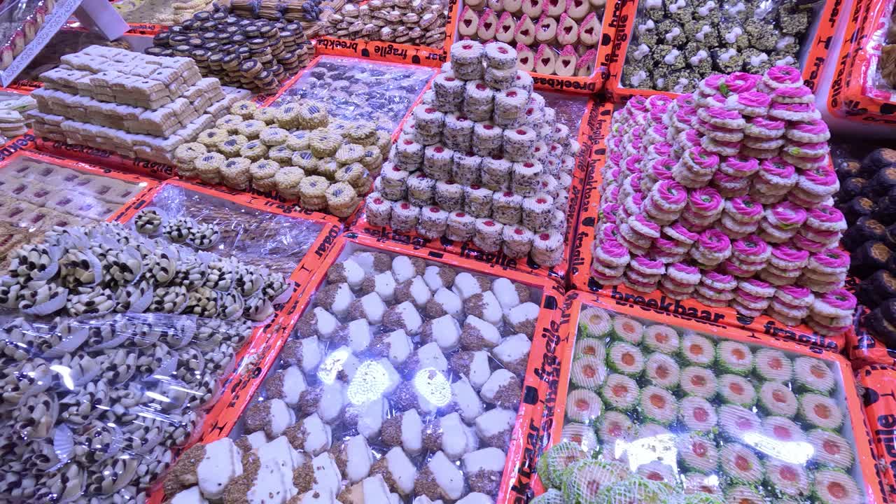 Agadir's bustling market for delectable pastries and sweet delicacies