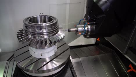 máquina de fresado cnc para el trabajo de metales.