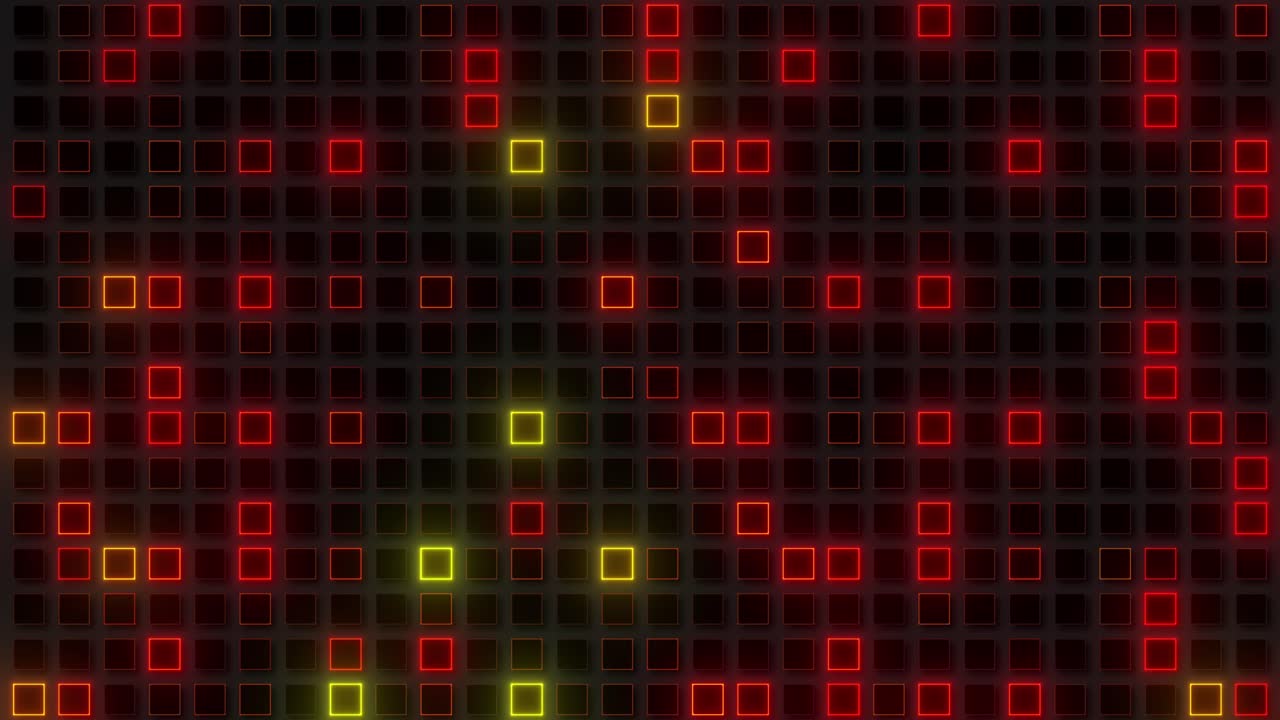 Abstract LED Light Grid Pattern