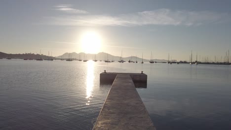 pier in the port of pollensa