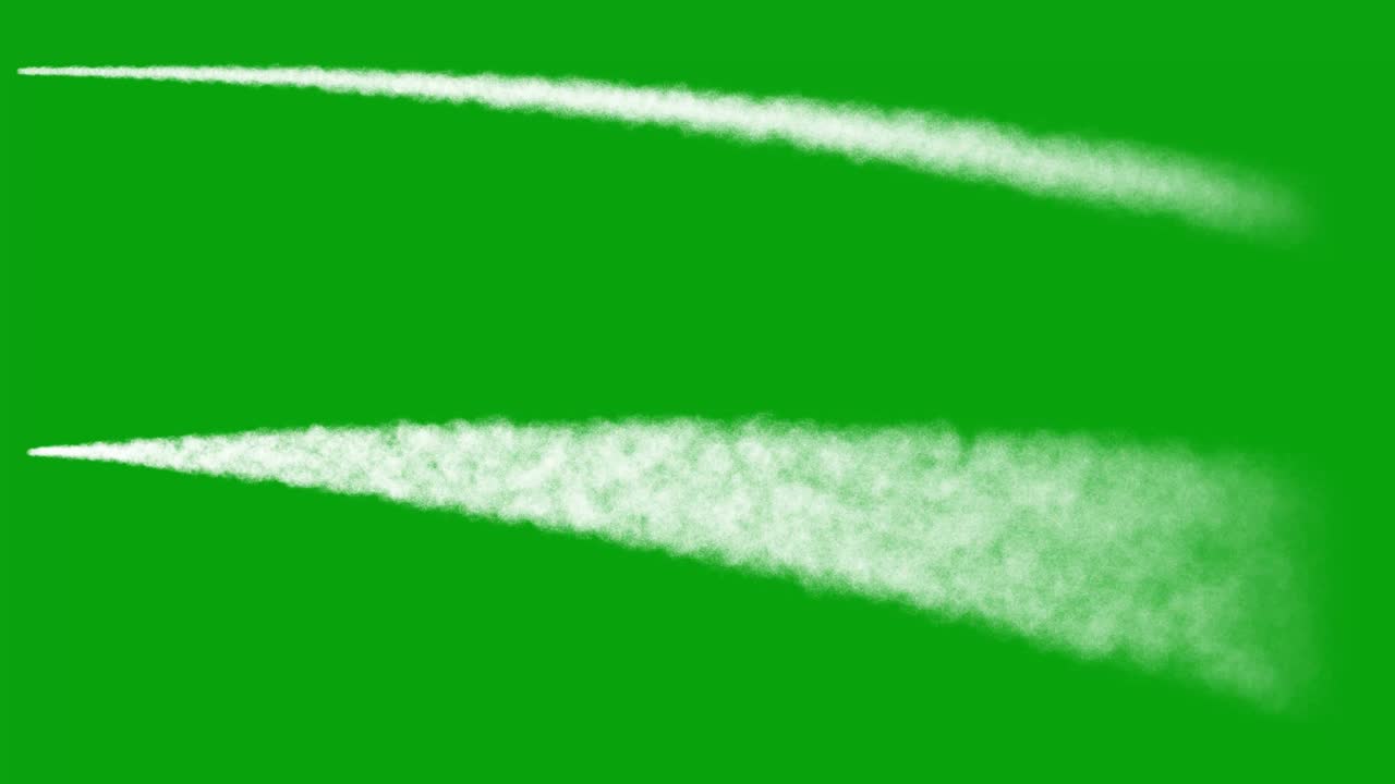 녹색 화면 배경으로 물 흐름 모션 그래픽