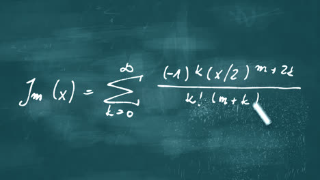 Typography-animation.-Presentation-of-the-colorful-mathematical-formulas-with-symbols,-numbers,-and-letters-writing-on-a-dark-background.-The-camera-slowly-moves-down.-Perfect-for-teaching-purposes.