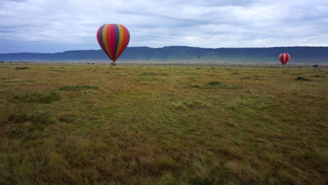hot-air balloon flight over masai mara in kenya, africa