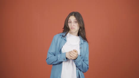 la joven que dijo que no lo sabía.