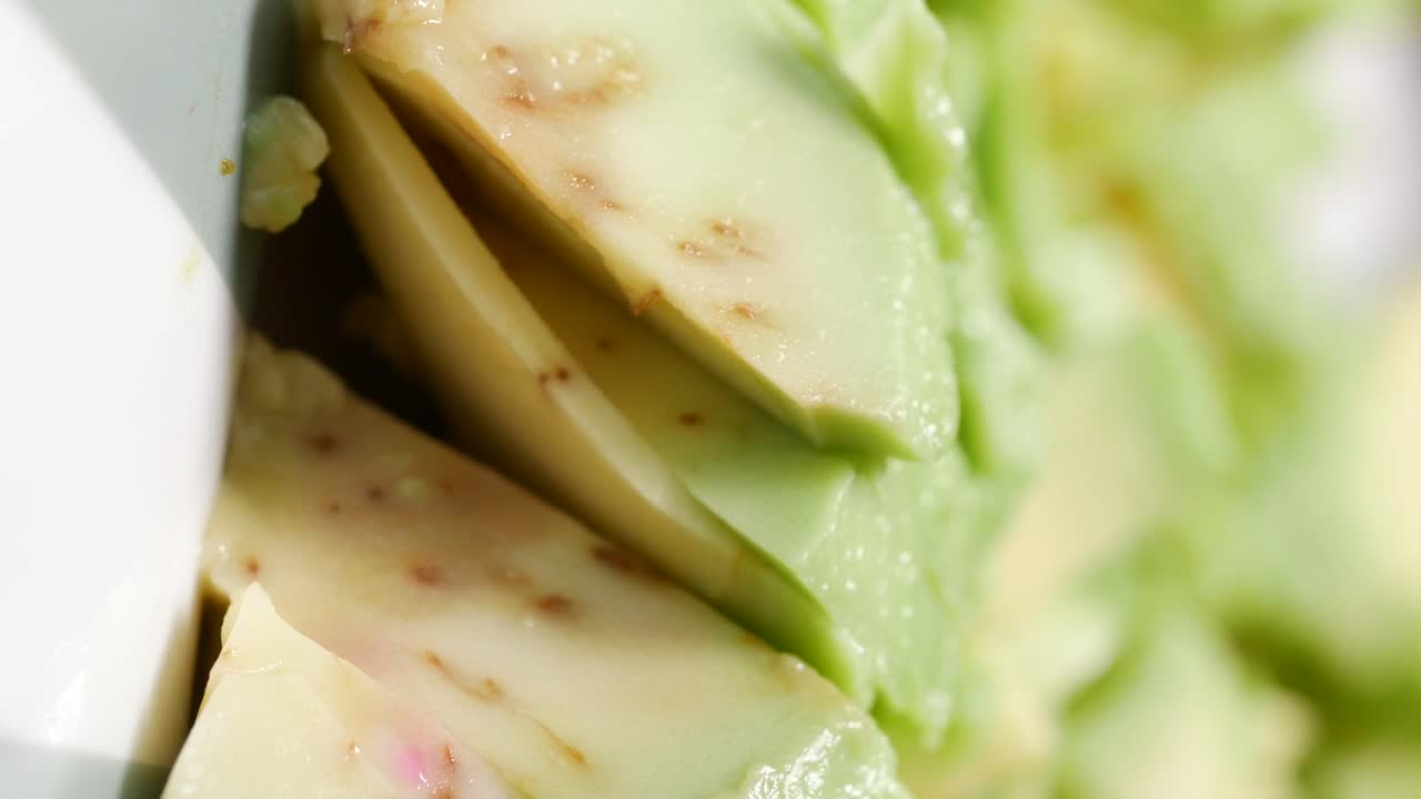 Close-up of Sliced Avocado