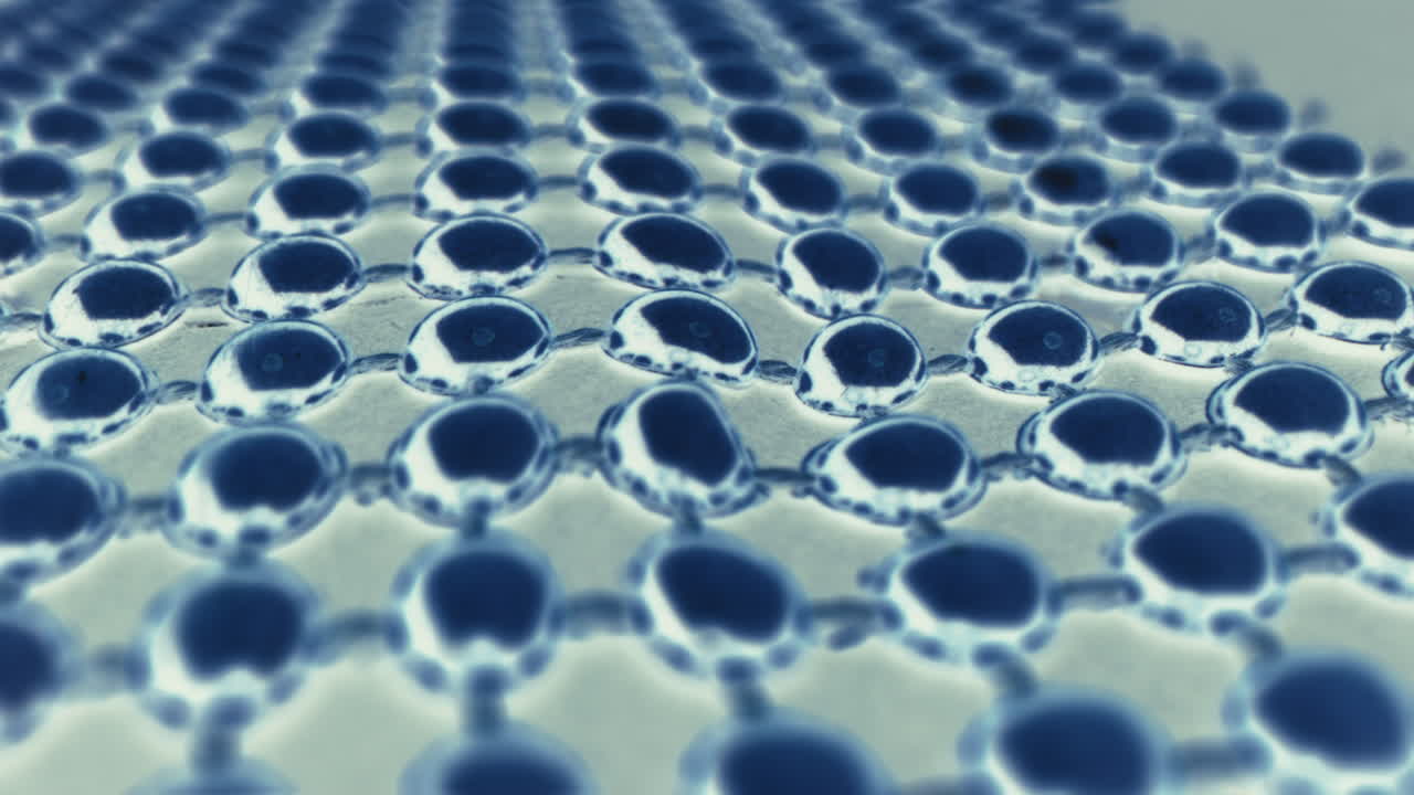 Close-up of a Grid Pattern with Circular Elements