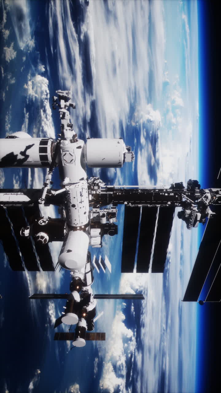 Stazione Spaziale Internazionale in orbita attorno alla Terra