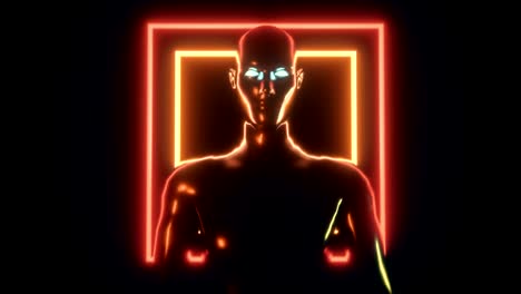 inteligencia artificial estilizada en 4k.