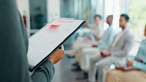 sala de espera, entrevista de trabajo