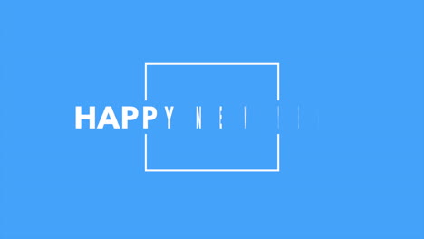 Modern-Happy-New-Year-text-in-frame-on-blue-gradient