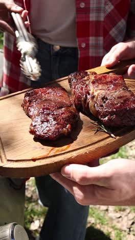 grilled steaks