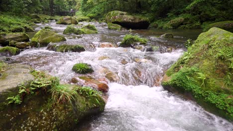 Zeitlupenaufnahmen-Von-Bächen,-Kleinen-Flüssen-Und-Fließendem-Wasser