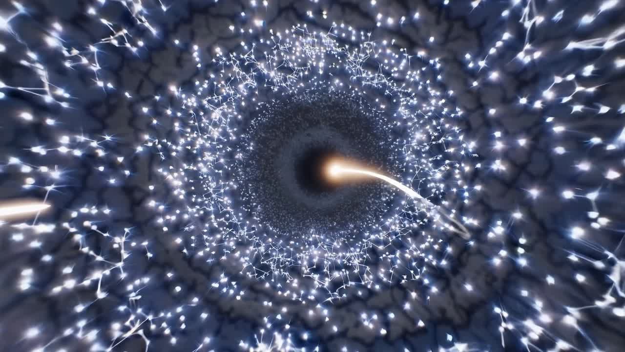 Abstract Glowing Tunnel