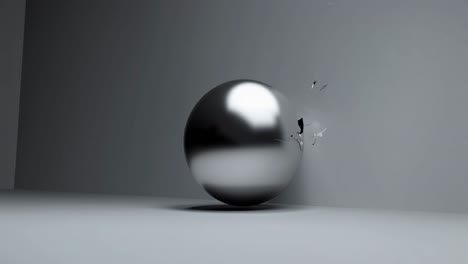 Shattered Metal Sphere