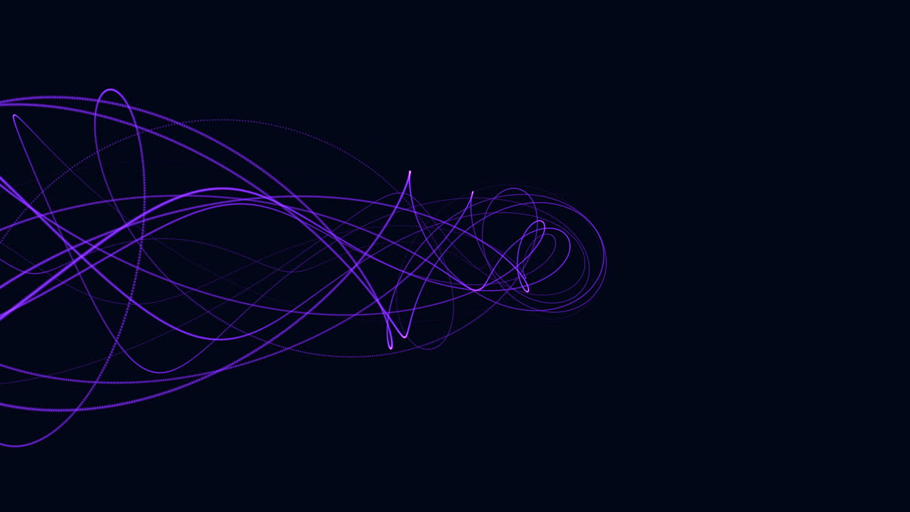 움직이는 검은색 동적 에너지에 활기찬 보라색 지그자그 선