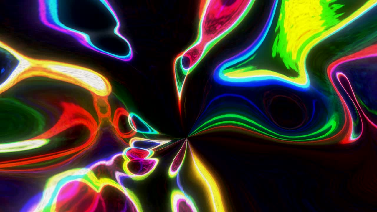 movimiento abstracto, colorido y suave infinito o bucle sin costuras.