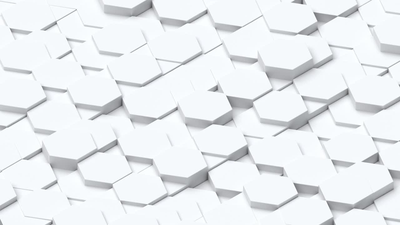 3d animation of hexagon abstract geometric shapes texture