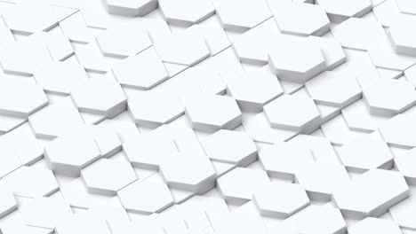 animación 3d de formas geométricas abstractas de hexágono y textura