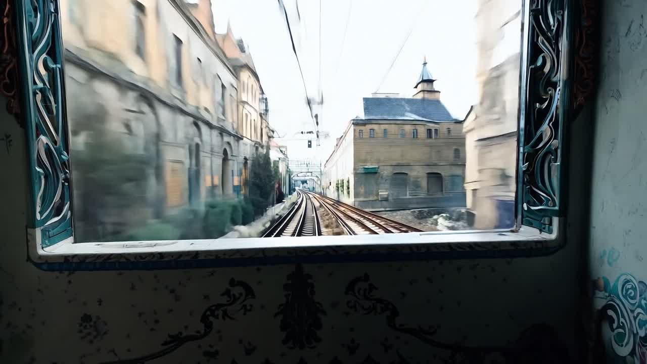 열차 창문에서 볼 수 있는 모습