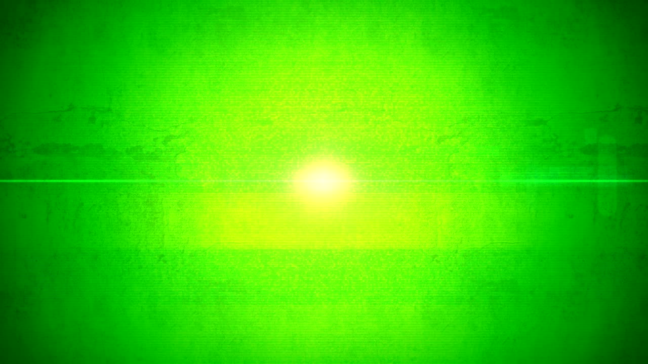 Green Flicker Sun Flare Screensaver Animation