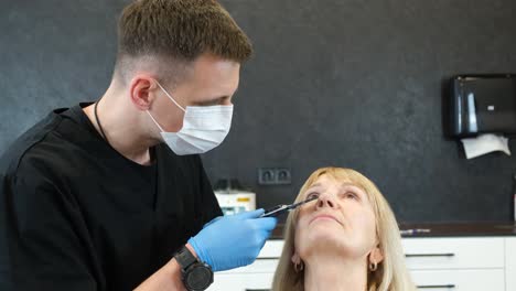 cosmetic procedure in a medical clinic