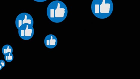 Animation-of-social-media-thumbs-up-like-icons-over-black-background