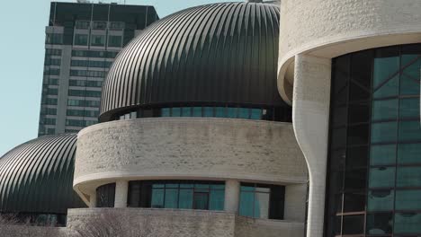 museum of history building exterior with beautiful rounded dome roof architecture in gatineau, quebec, canada