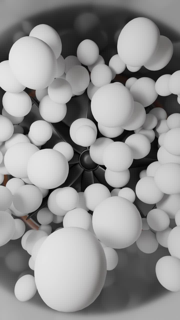 Abstract 3D Sphere Composition