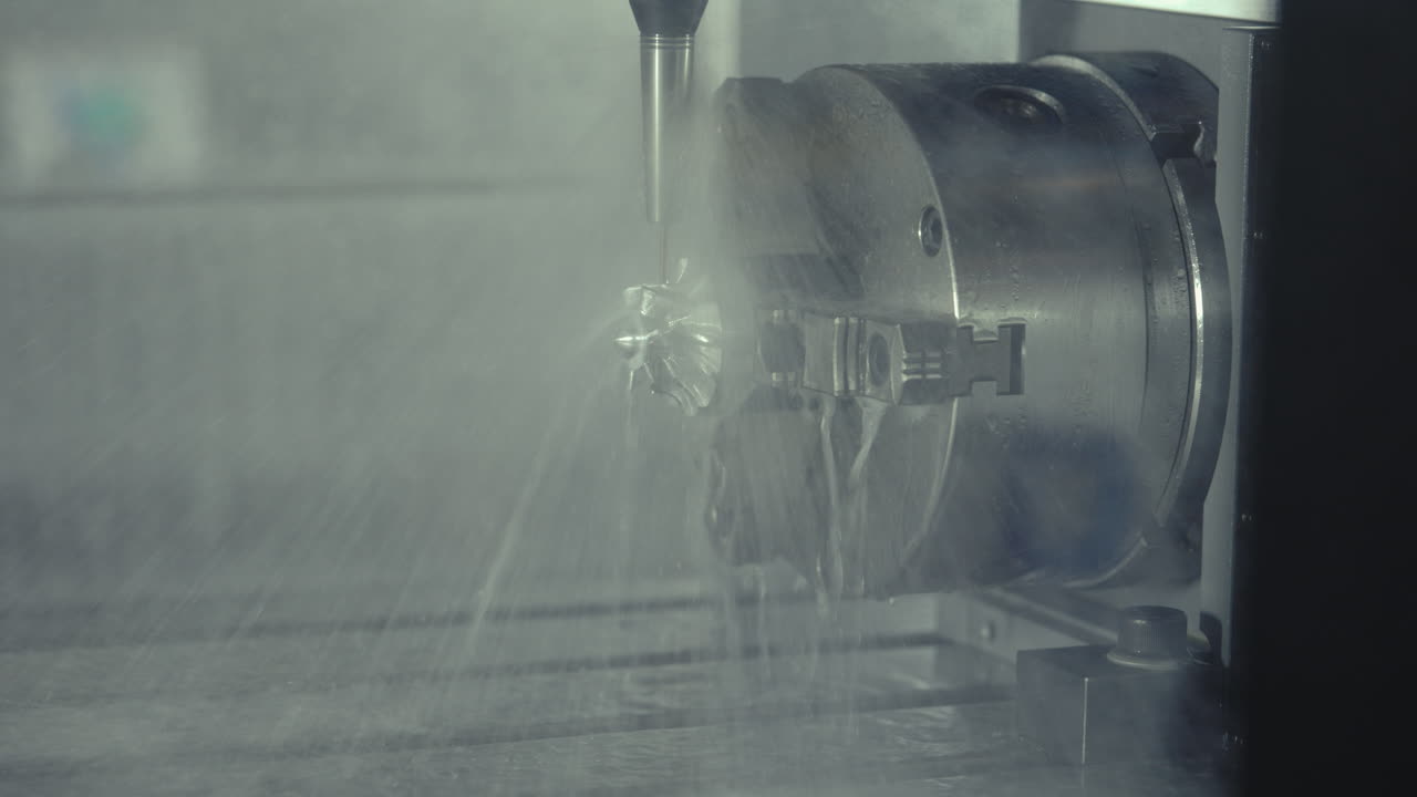 CNC machine milling process