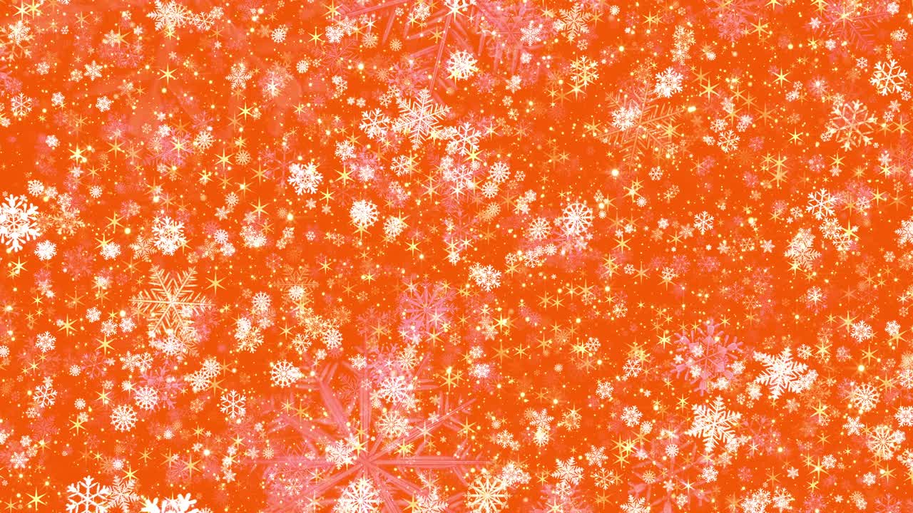 4k 축제 오렌지 스노우플레이크