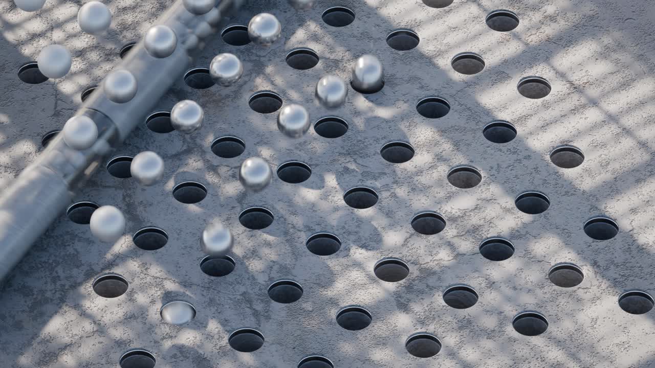 Balls on a Metal Surface