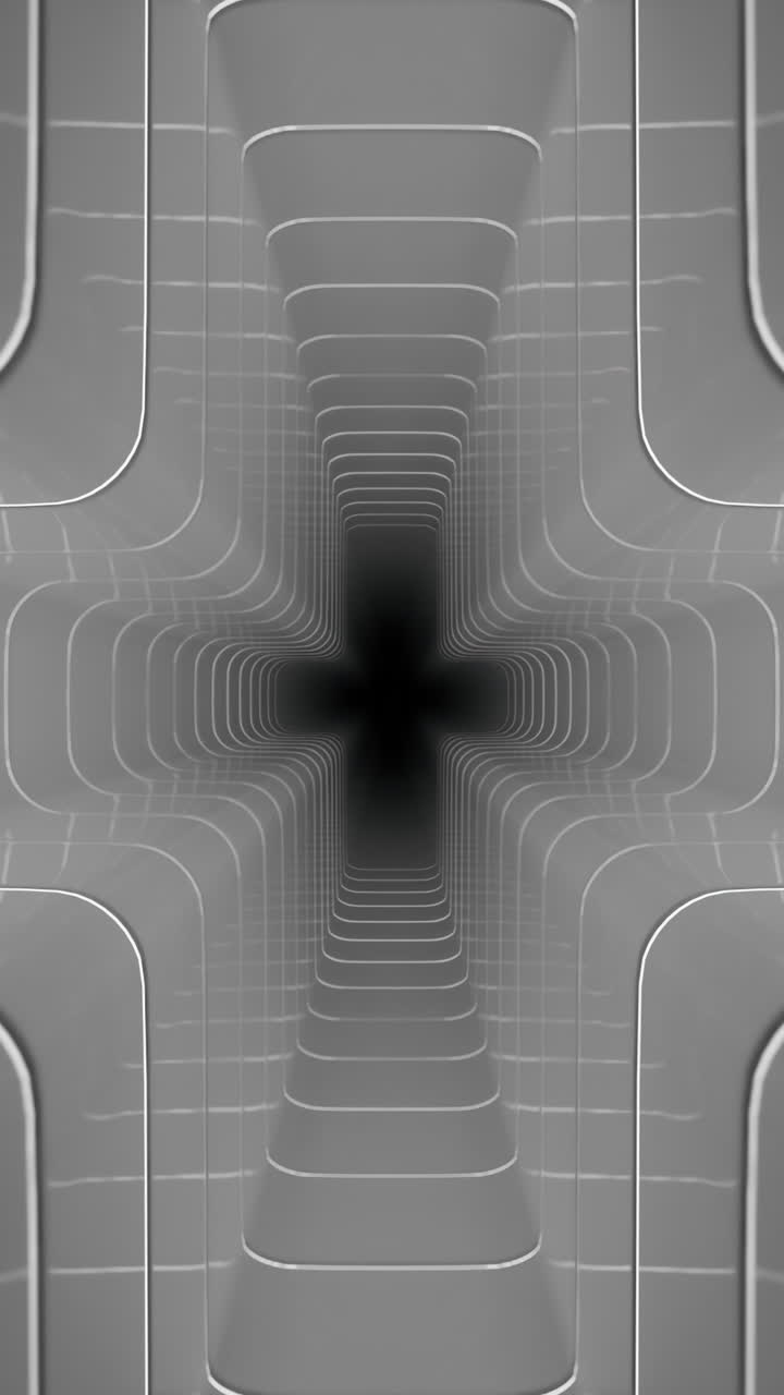 Abstract Grey Tunnel