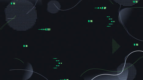 Motion Graphic of Modern background with abstract shapes